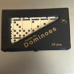 Final Price:  $5:  DOMINOES Double Six in Vinyl Case.